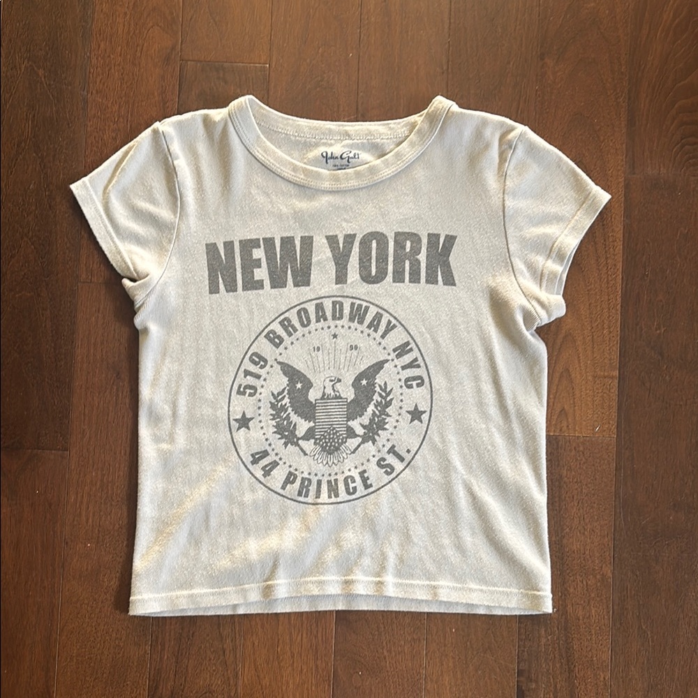 Brandy Melville  New York Graphic Tee - Gray